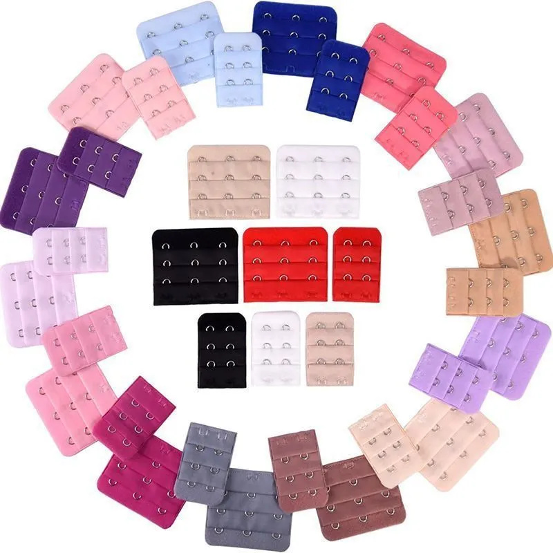 40 Pieces Bra Extender Set for Women - 2 and 3 Hooks, 20 Colors Adjustable