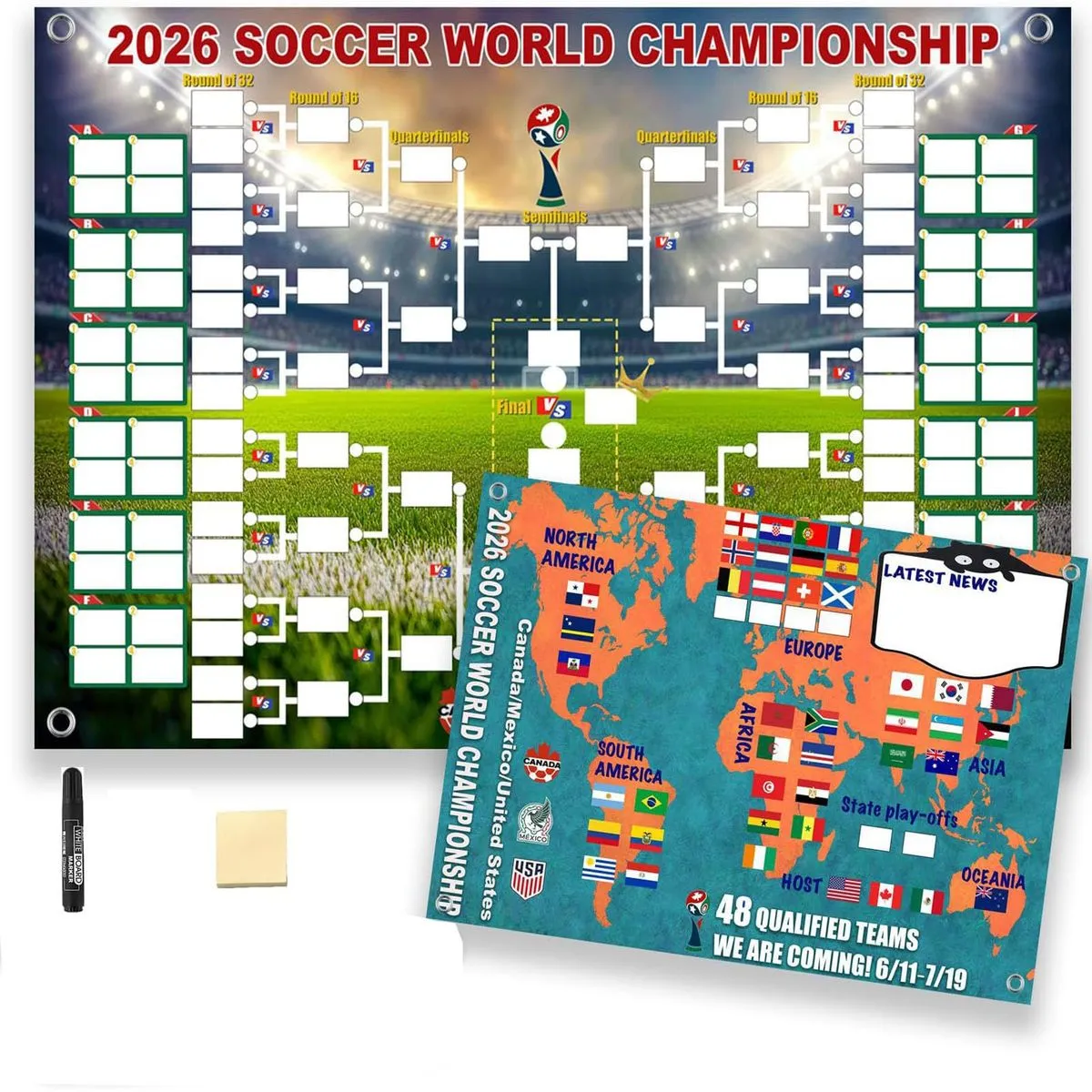 World Cup Schedule 2026 Poster & Final Round 48-team Collection Showcase