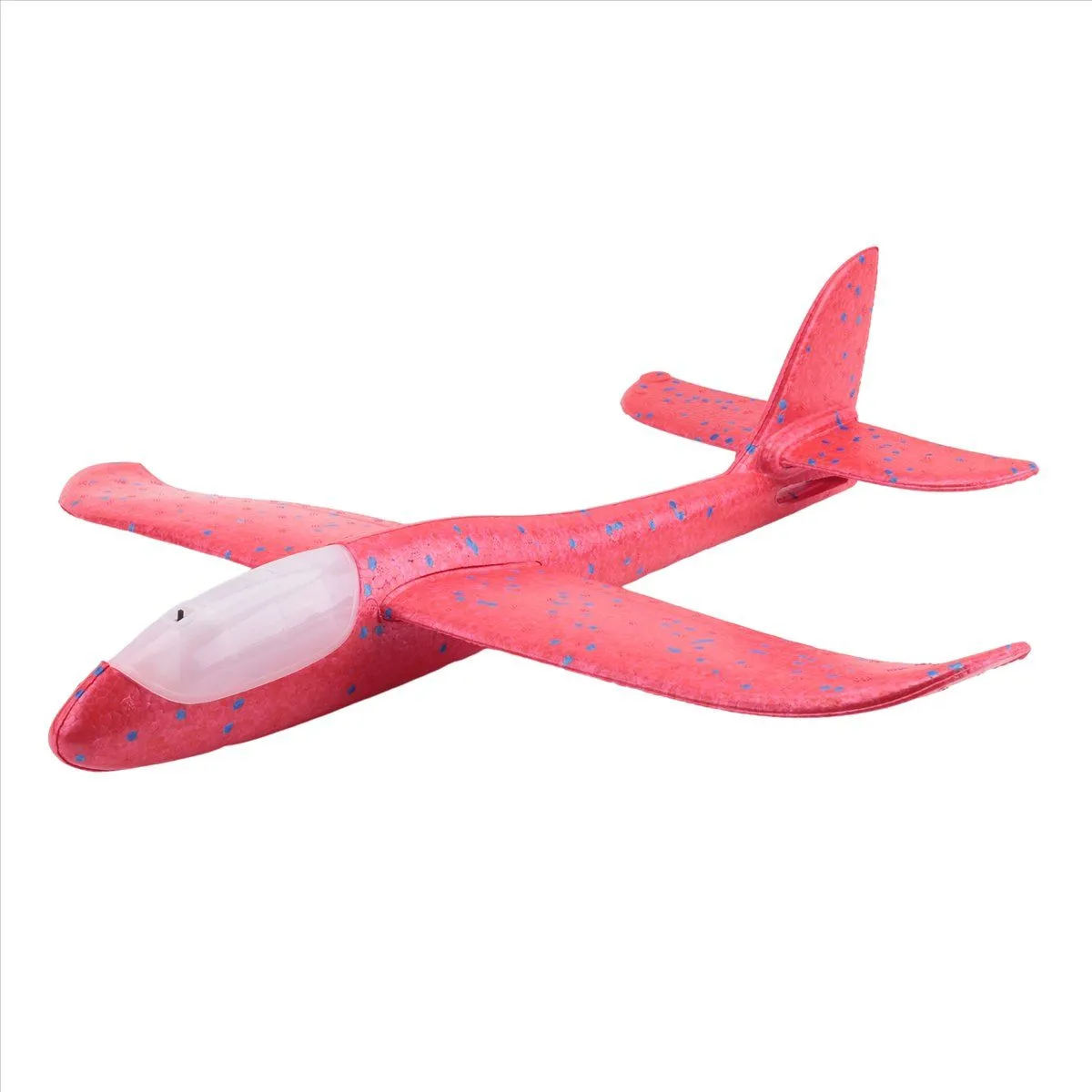 48Cm Hand Throw Lighting Up Flying Glider Plane Glow In The Dark Toys Foam