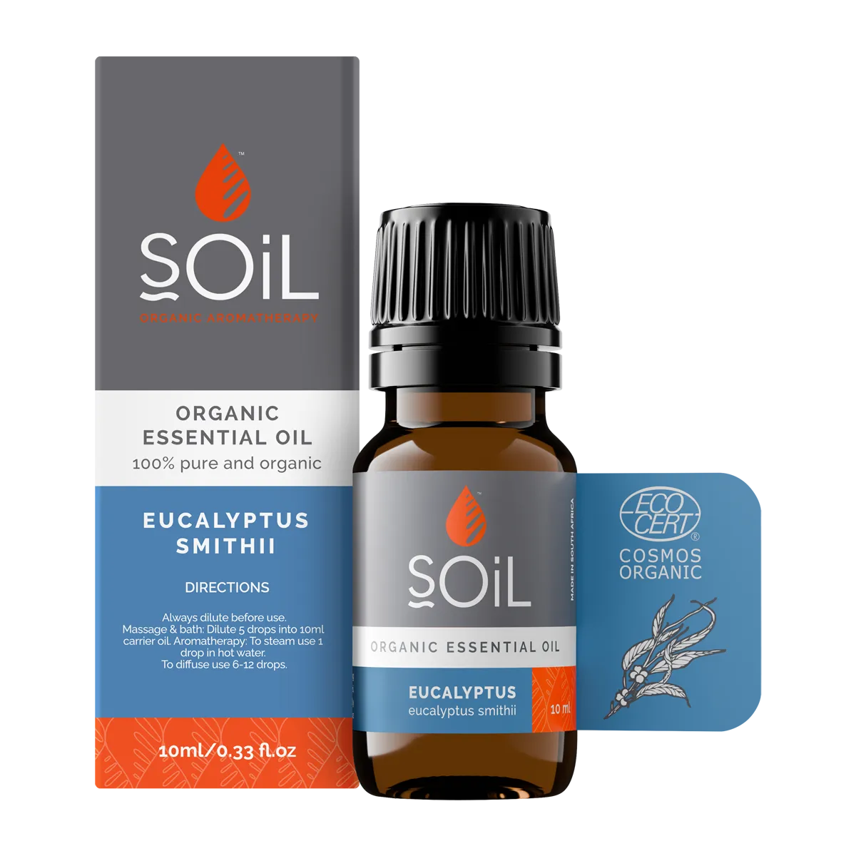 SOiL Organic Eucalyptus Oil 10ml (Eucalyptus Smithii)