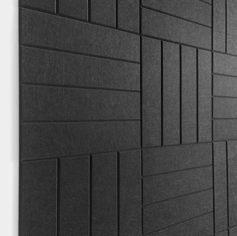 Self-Adhesive Sound Insulation Foam Panel(30cm x 30cm)- (12 Pack) - Black