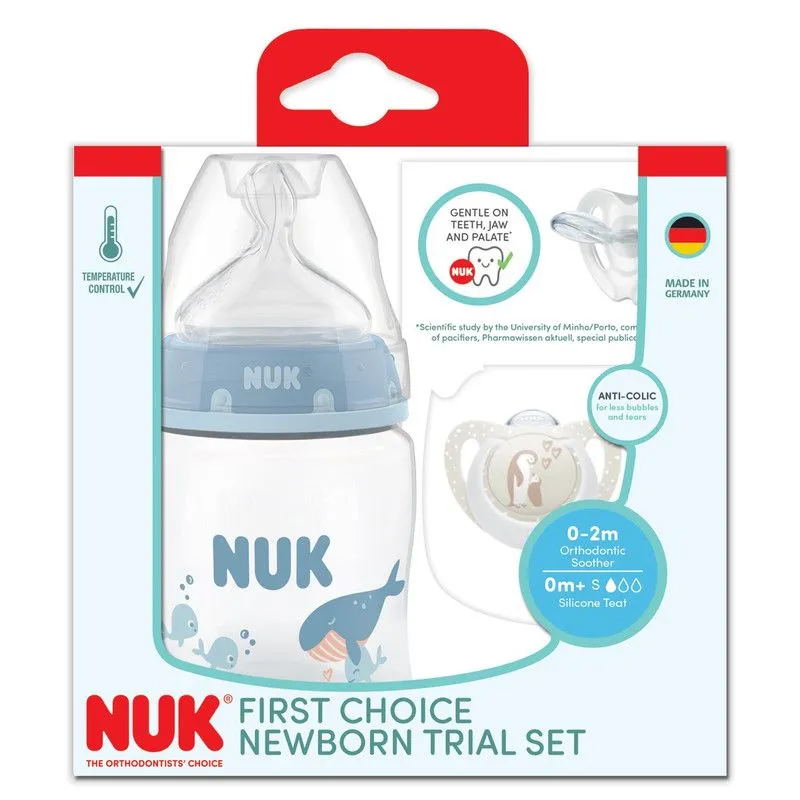 NUK First Choice Newborn Trial Pack Boy - 0 Months+