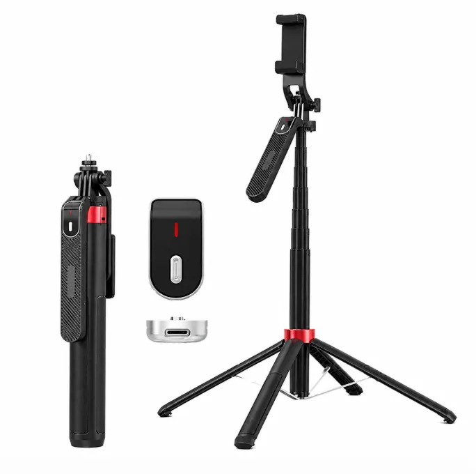 P185 1.8M Quadruped Tripod Stand With 360 Pan Tilt