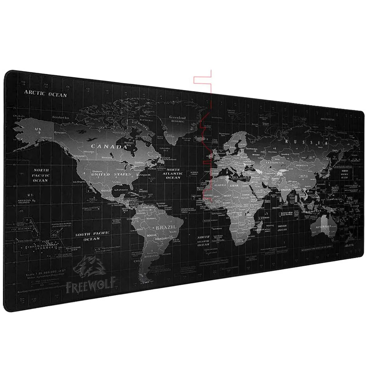 Large Non-slip Gaming Mouse Pad Desk Mat - Map