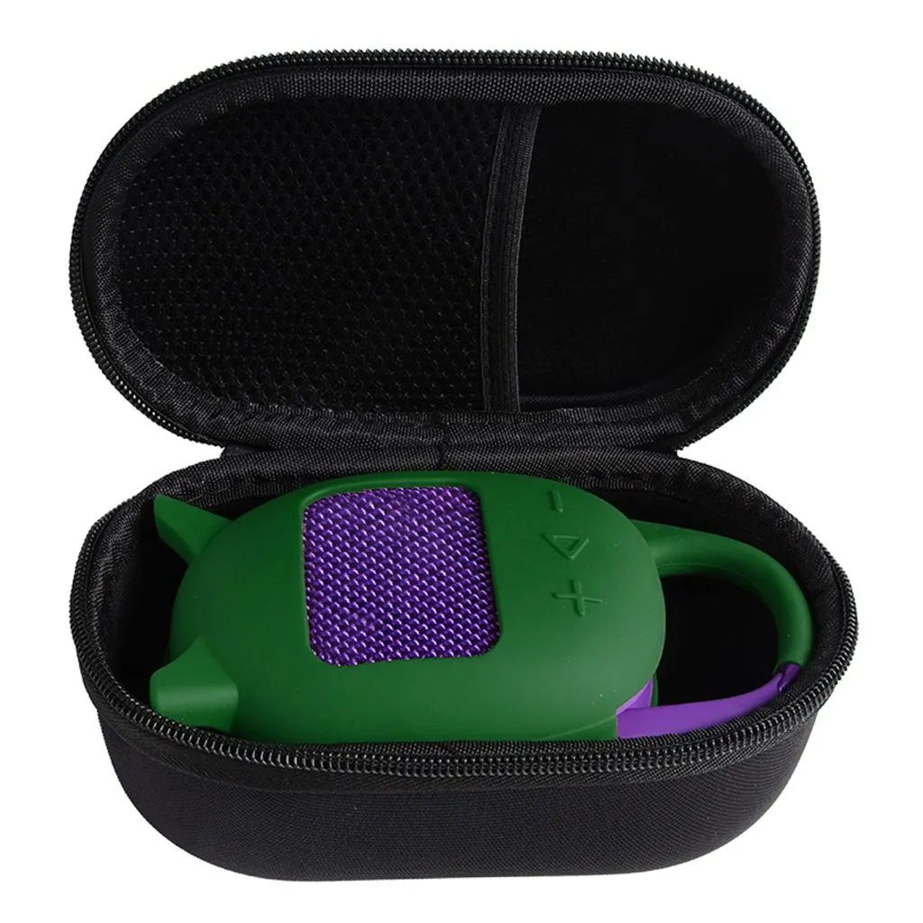 Silicone Sleeve and EVA Protective Case for Clip 5 Speaker Cover Shell - Green
