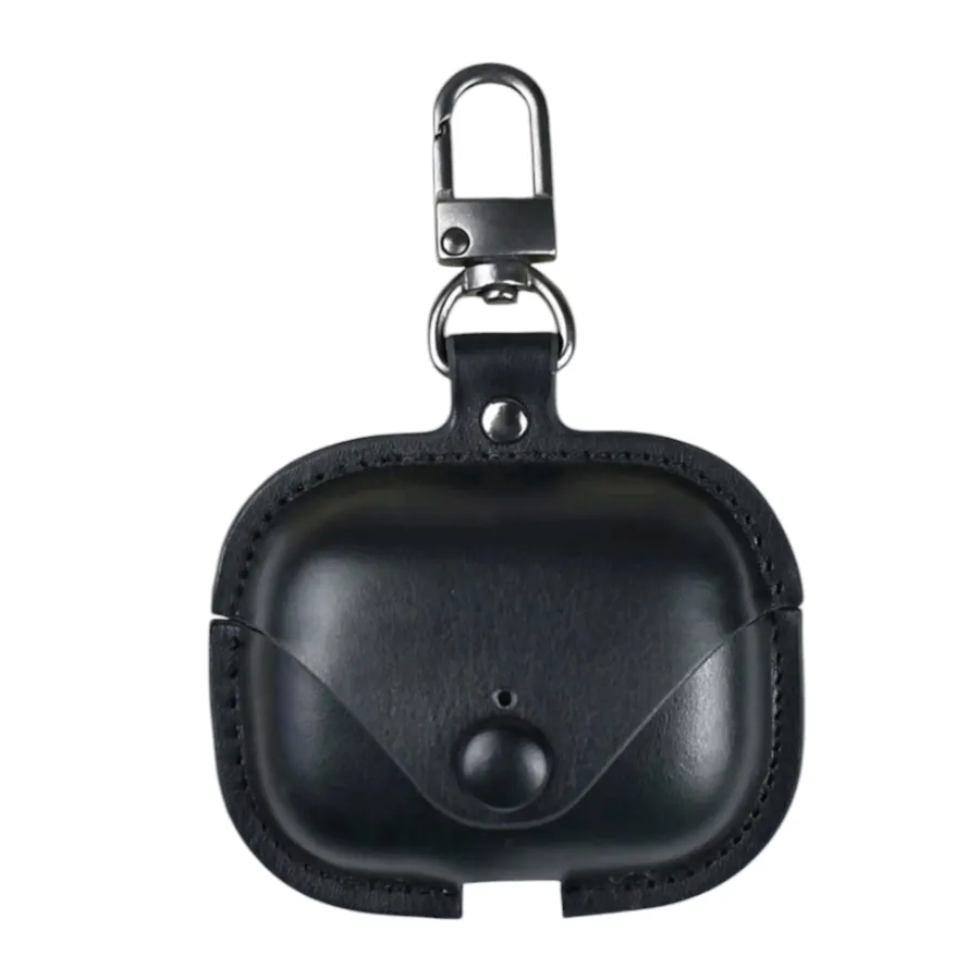 Compatible Apple AirPods Pro 2 PU Leather Protective Case - Black
