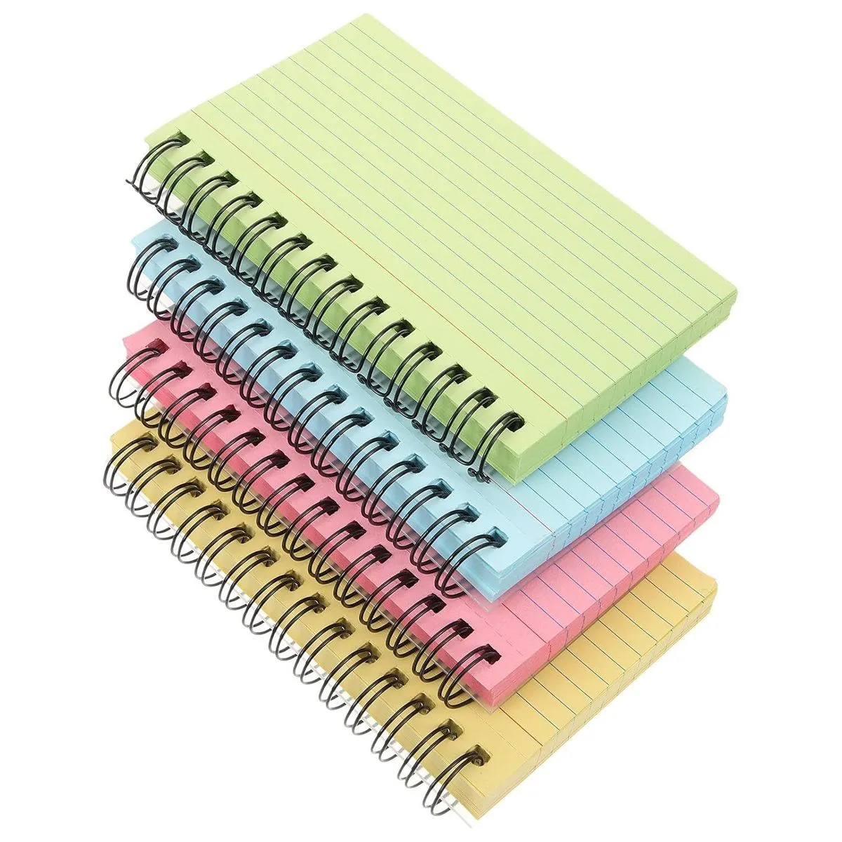 Colored Thickened Spiral Lined Notepads Portable Multi-function Writing