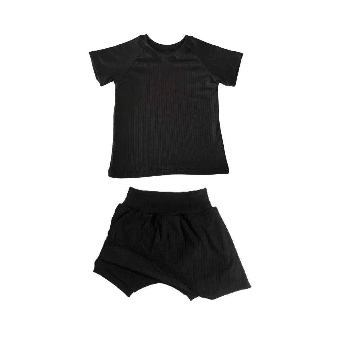 Kids Clothing Combo - T-Shirt & Skort - Black