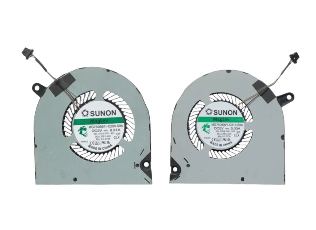 CPU and GPU Cooling Fans Compatible with Dell G5 15 5500 5505 G3 3500