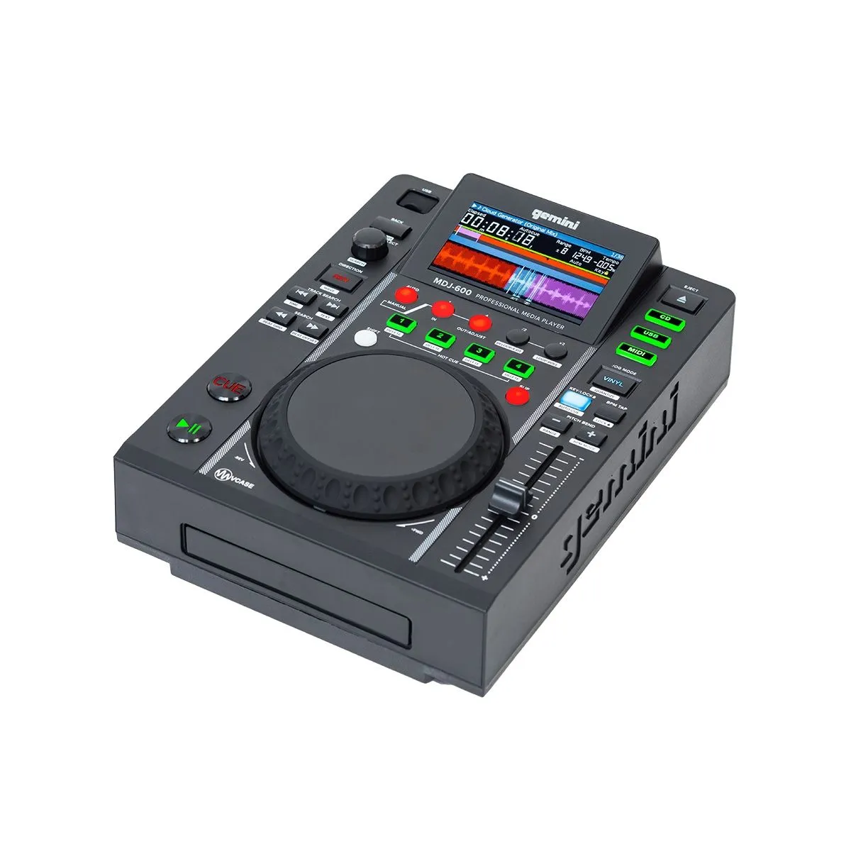 Gemini MDJ 600 Professional CD and USB Media Player for DJ's