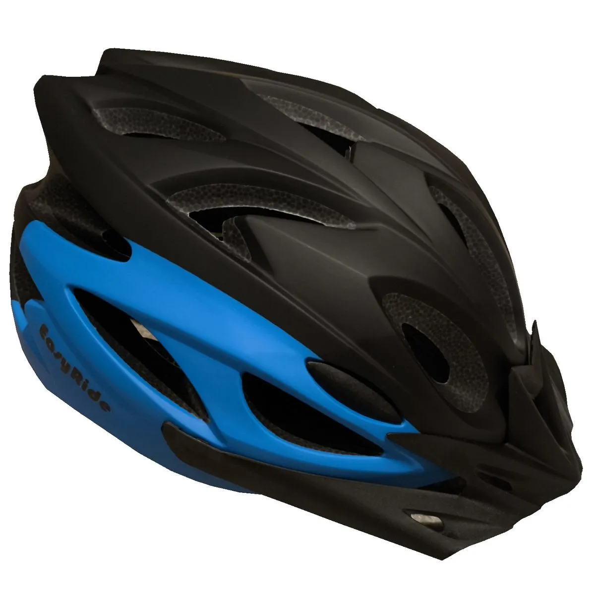 Fluir EasyRide Kids In-Mould Cycling Helmet - Ideal for Kids up to 10 Years - Blue Black
