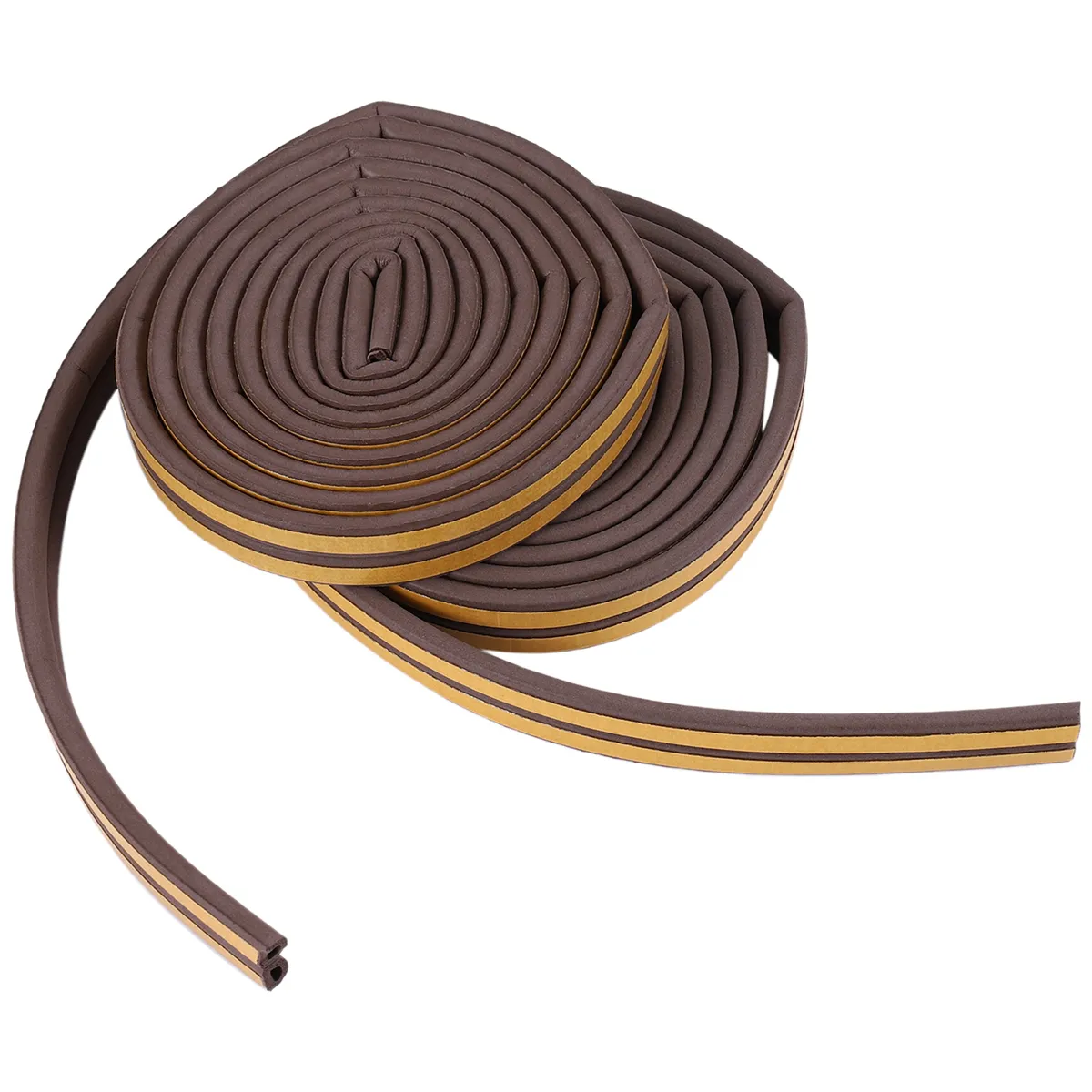 2 Roll EVA Seal Strip Foam Tape D Type 10M Doors Seal Strips