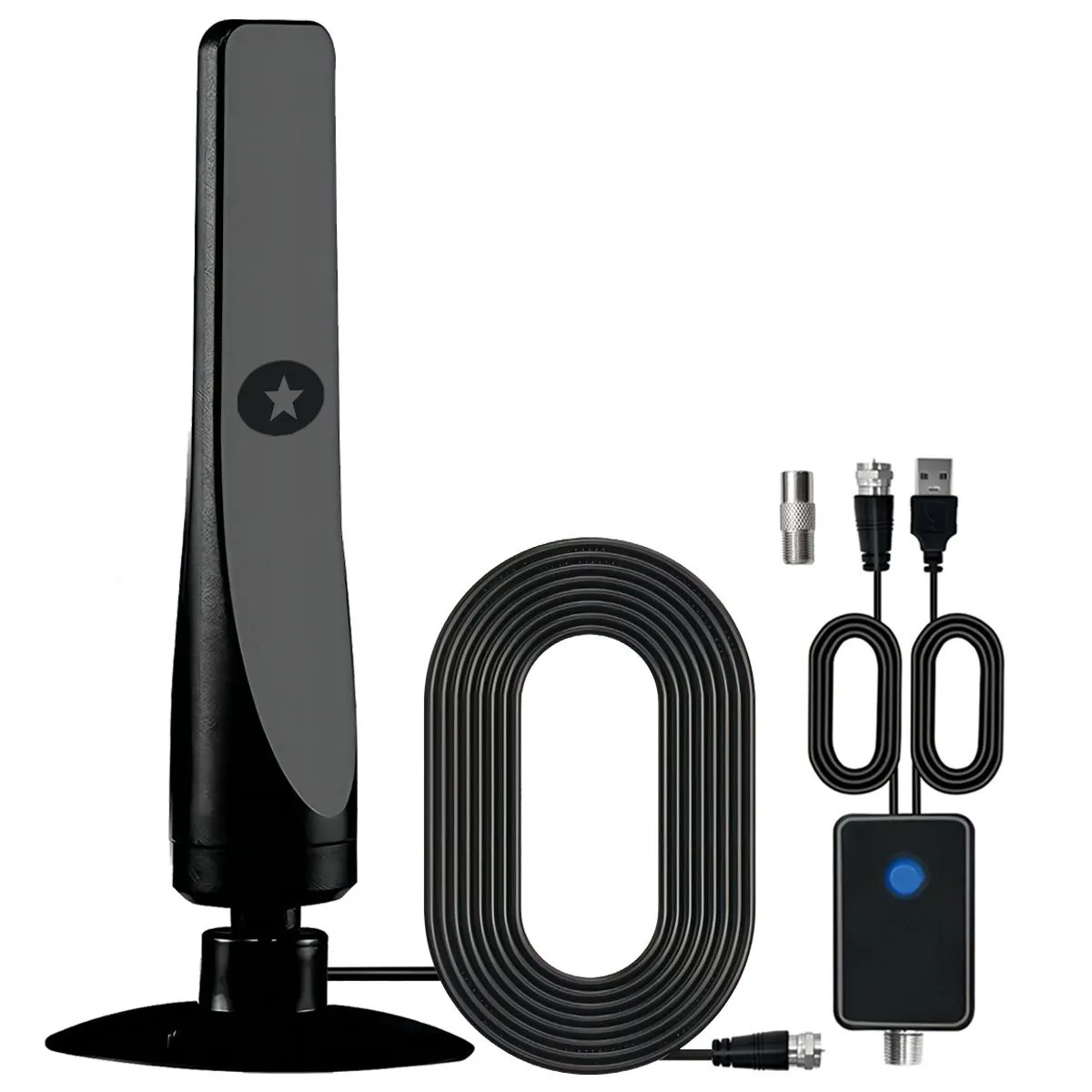 Vertical Suction Cup High-Definition DVB-T2 Ground Wave Digital TV Antenna