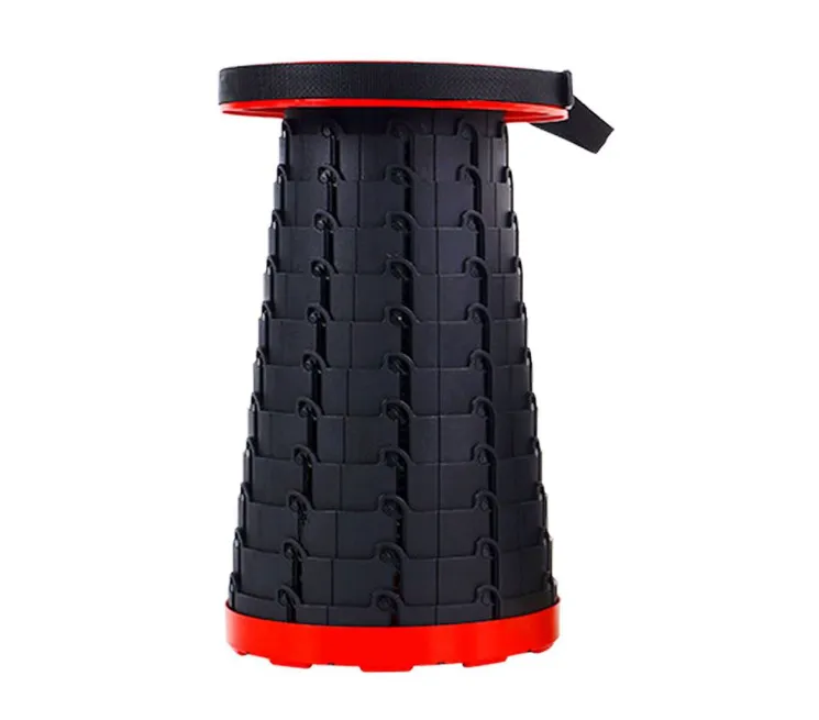 Portable Camping Stool -Foldable - Red