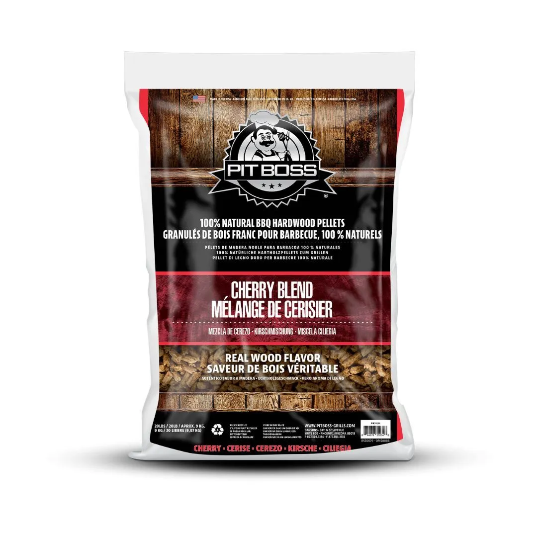 Pit Boss Cherry Blend Hardwood BBQ/braai wood pellets 9kg