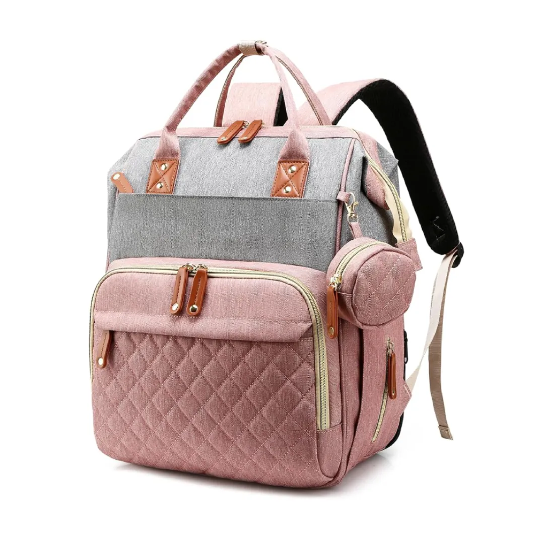 Baby Diaper Backpack Changing Stataion Pad Pacifier Case Stroller Straps