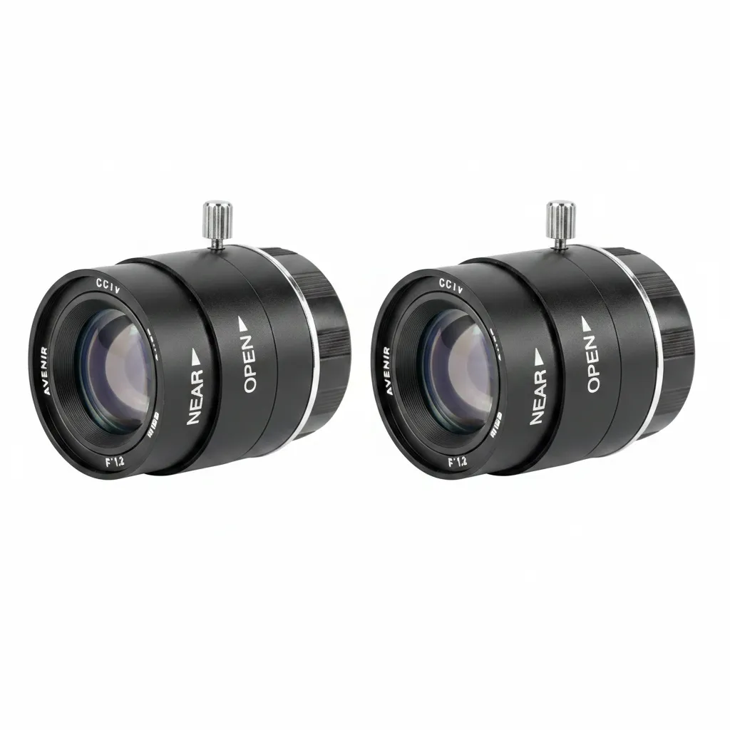Securnix 8mm Manual Focus DC Auto Iris Lens for CCTV Cameras - 2 Pack
