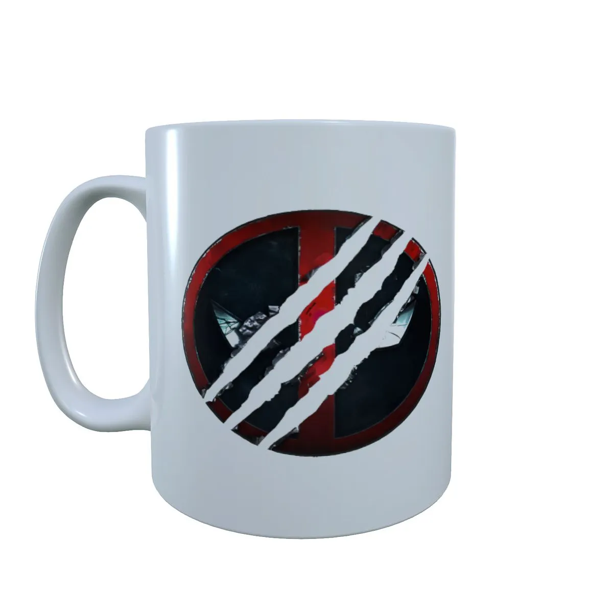 Torn Face - Deadpool X Wolverine Coffee Mug