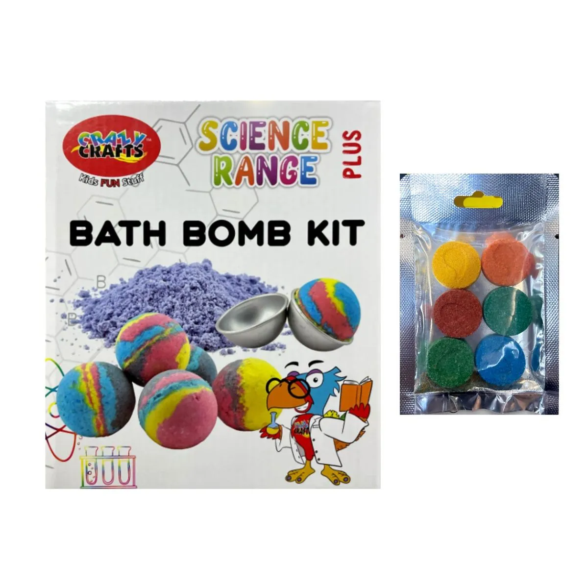 Fizzy Chemist & Colour Pop Bath Bundle - Bath Bomb Kit & Bath Pops