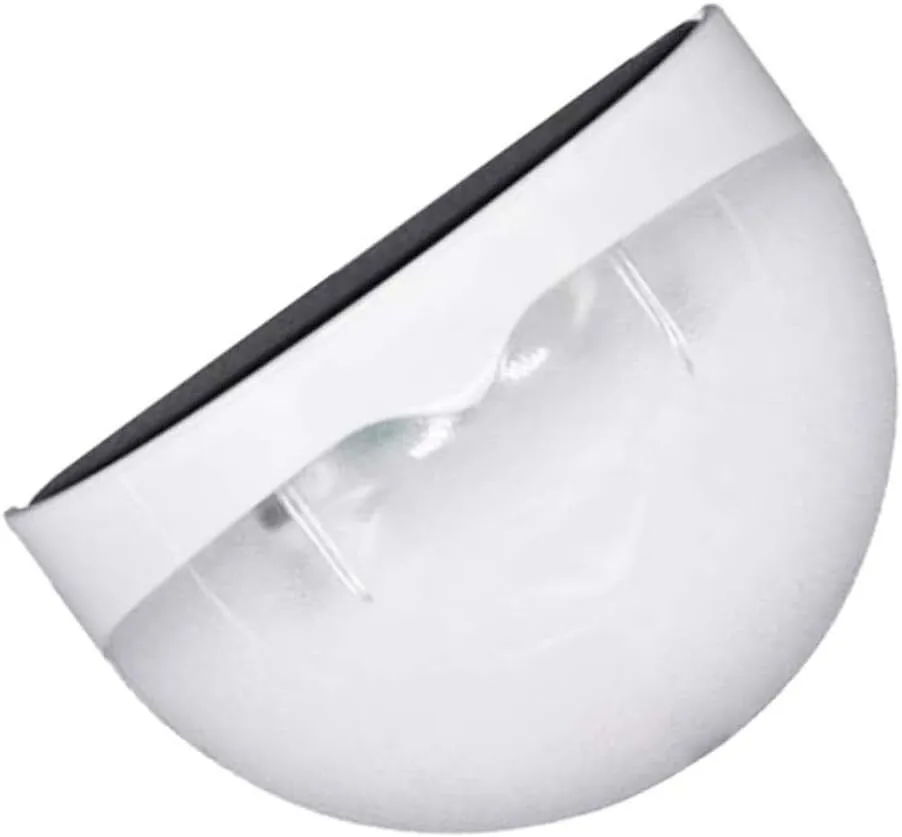 2pcs Solar-Powered Landscape Light Semicircle Design for Outdoor Garden