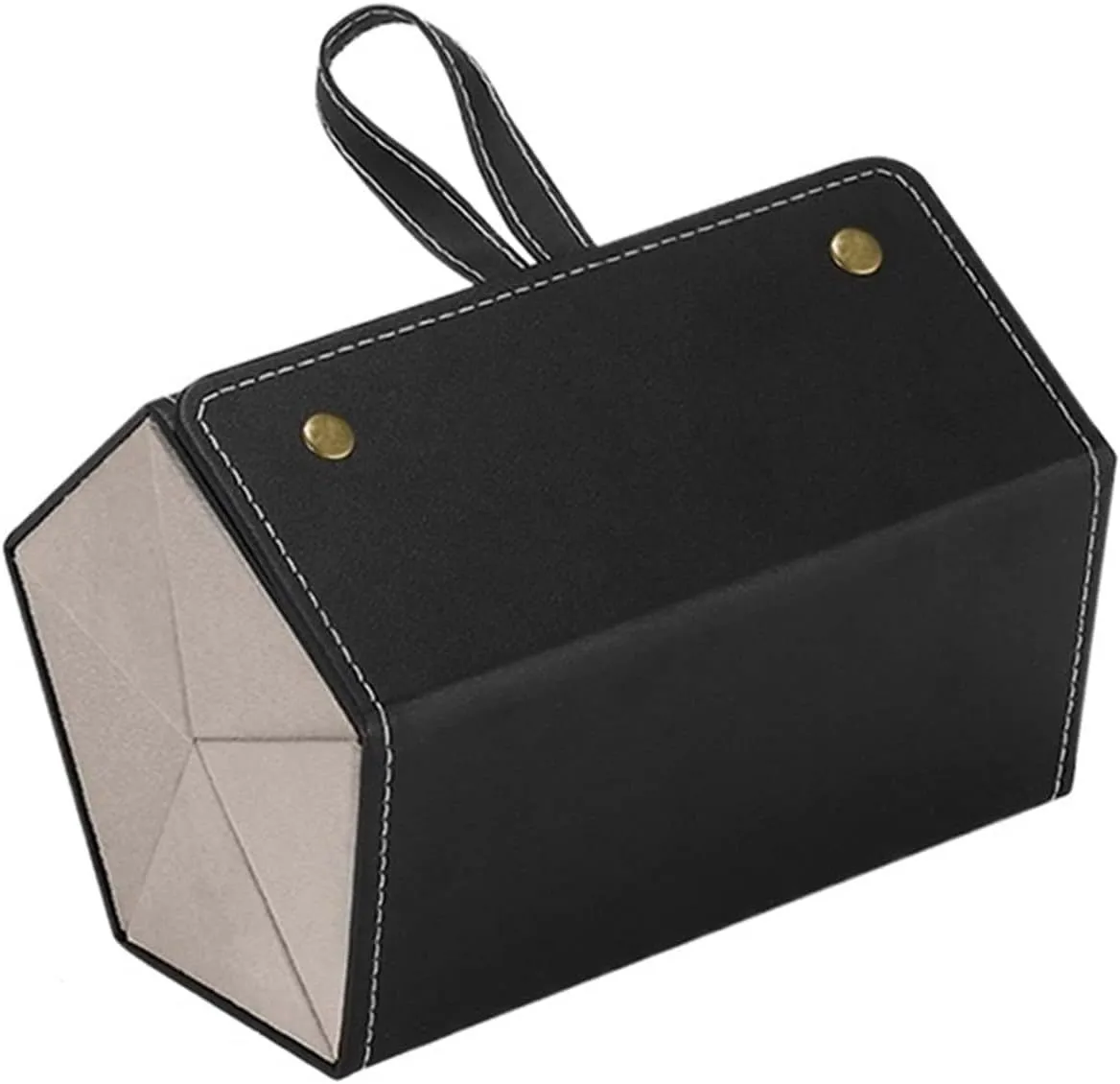Multifunctional Glasses Organiser Storage Case - 5 Grid Foldable - Black