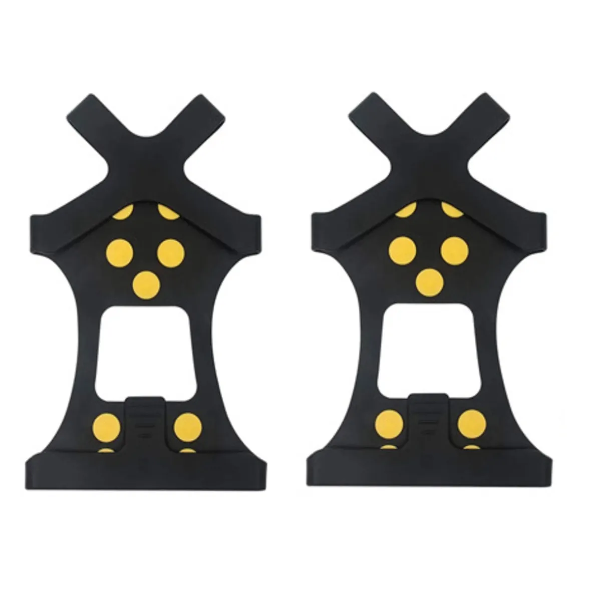 10-Stud Winter Ice Grippers Fit Snow & Ice Spikes Traction (2Pcs) S