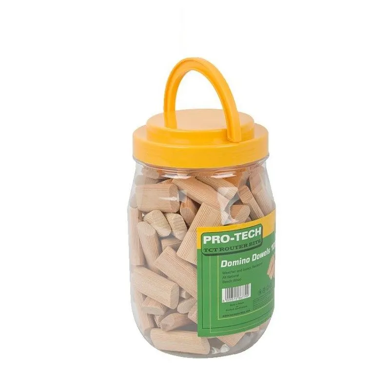 Domino Tenon 10x50mm 100 Piece Jar Beech Wood