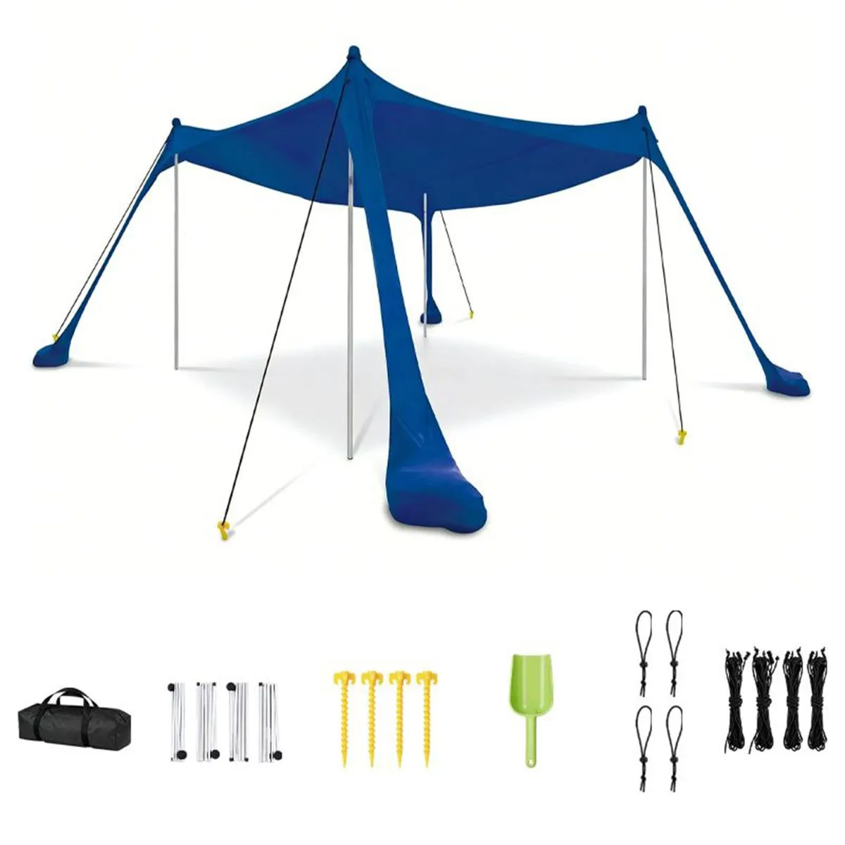 Beach Tent Set - Windproof, Sandproof, and Sunproof - 10 x 10ft