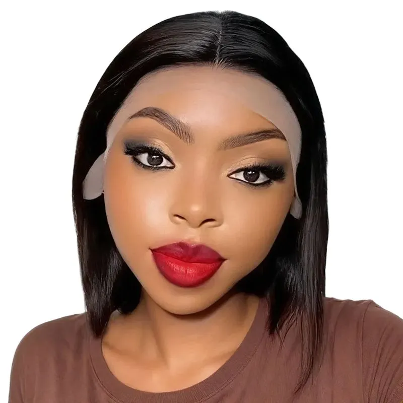 8In Glueless Short Bob Wig Straight 13x4 Peruvian Hair Lace Frontal Wig-VSP