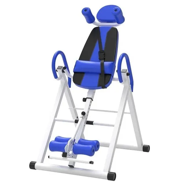 Heavy-duty Back Pain Inversion Table Exercises Inversion Therapy Table - Blue