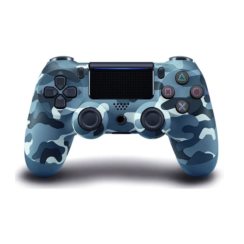 Pro Gamer Wireless Controller Compatible With PS4/ Slim/pro - Blue Camo
