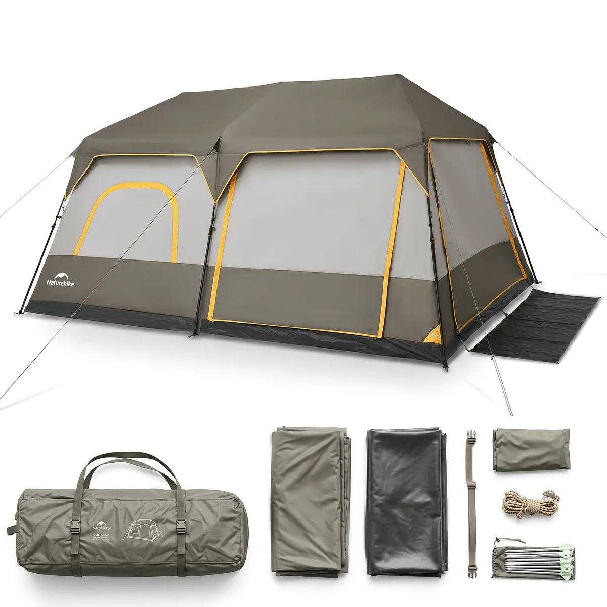 Naturehike - 8 Person Tent, 8 Man Tents, Instant Family Camping Tent