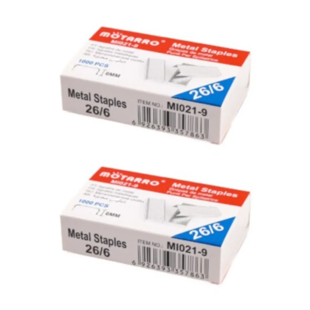 Motarro Metal Staples 6mm 1000PCS - 2 Pack