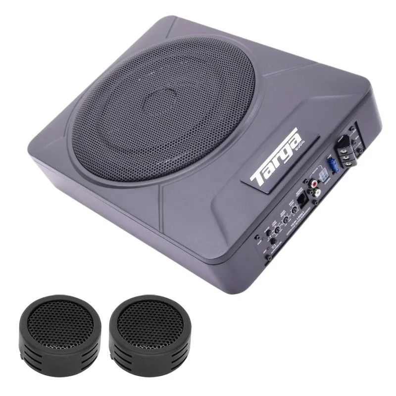 Targa TAW-1001 - 10" 10000w Active Subwoofer with Amplifier & Evo Tweeters