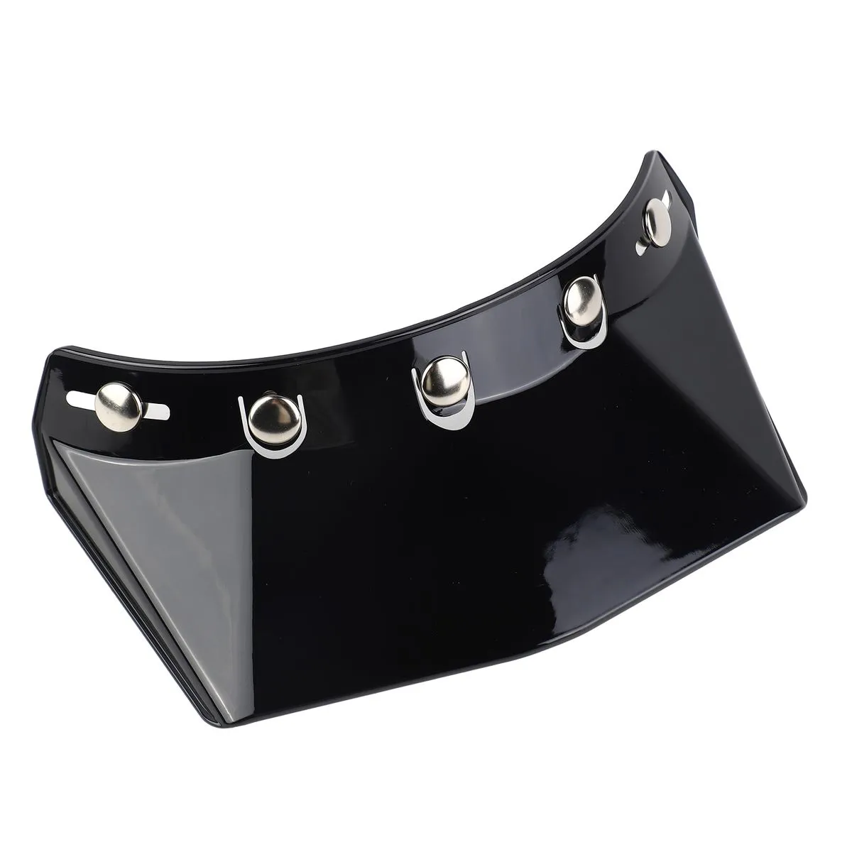 Helmet Visor 5-Snap Compatible with Open Face Motorcycle