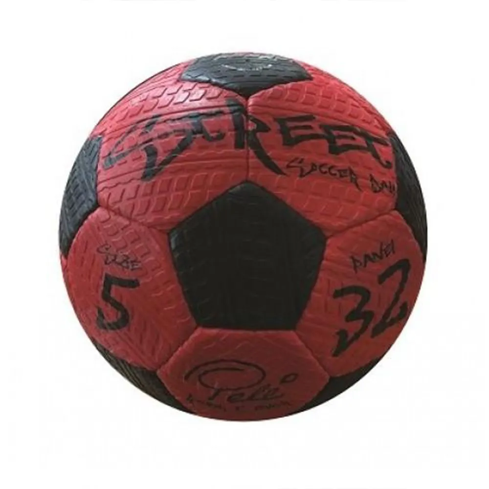 Pele Street Soccer Ball - Size 5 - Red