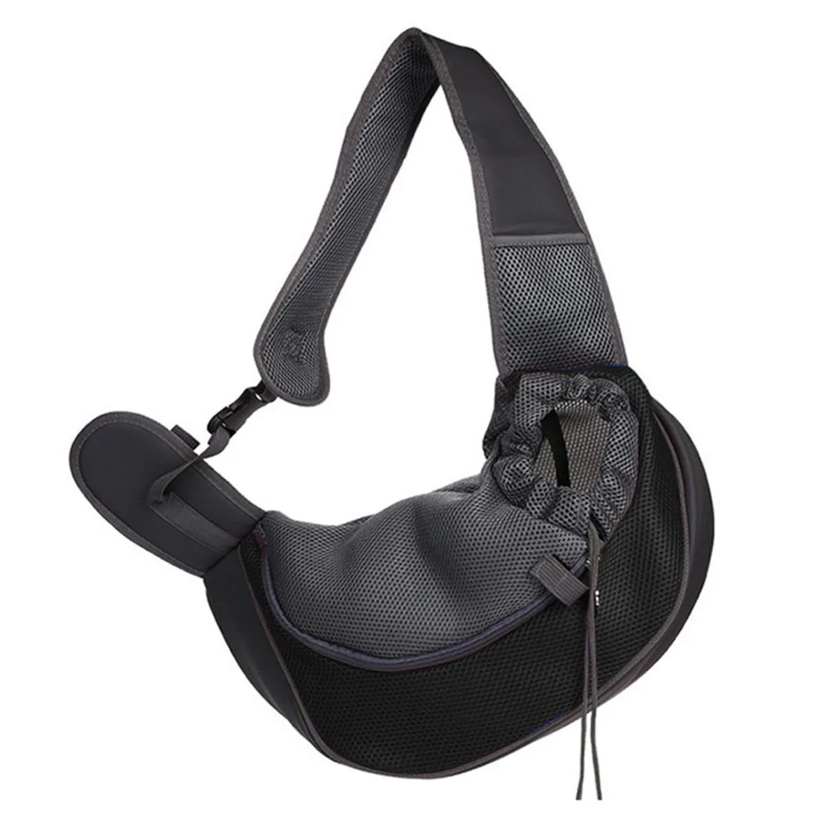 Pet Shoulder Bag Portable Pet Bag,Pet Comfort Travel Shoulder Bag Carrier - Black