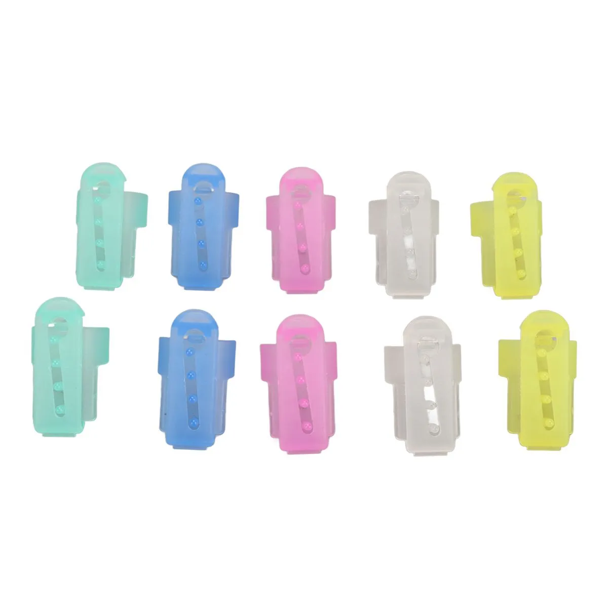 Knitting Thimble 10pcs Plastic Yarn Finger Guide