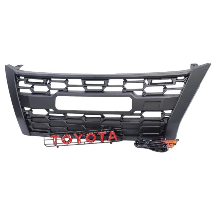 Front Grille Upgrade Kit Compatible with Toyota Fortuner - Matt Black