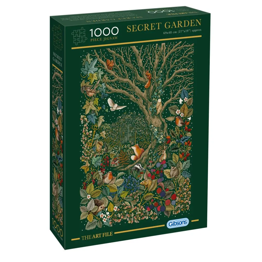 Gibsons The Art File: Secret Garden 1000 Piece Jigsaw Puzzle