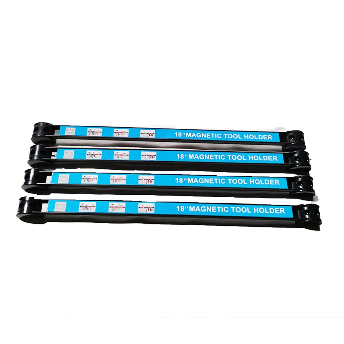 4 Piece 18' Magnetic Tool Storage Holder Magnetic Tool Holder Set