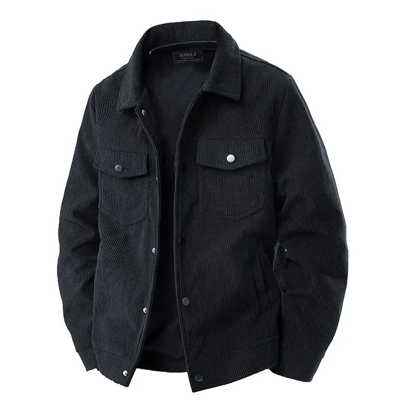 BERNIE.B Jackets For Men Corduroy Jackets - Black