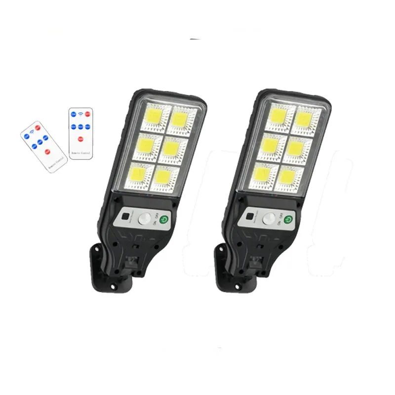 2 Solar Street Light Kits with Remote Controls