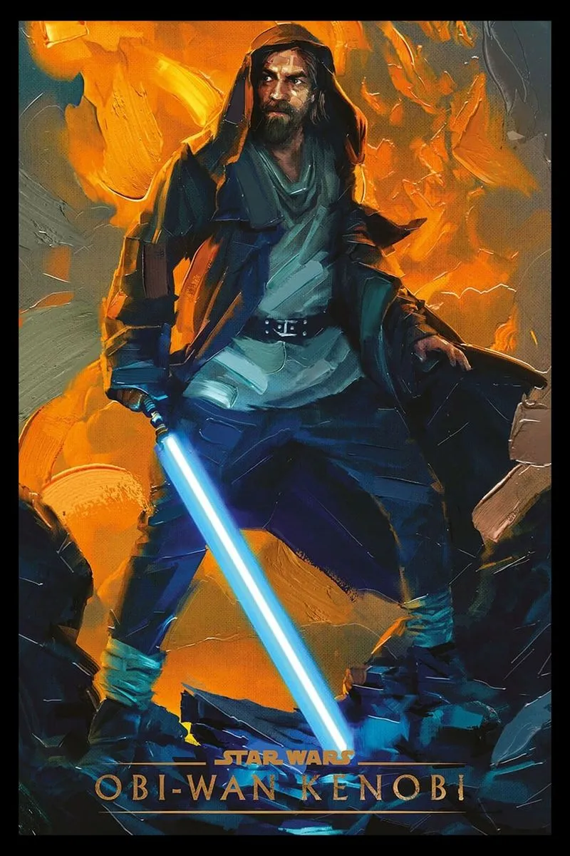Star Wars - Kenobi Guardian Poster with Black Frame
