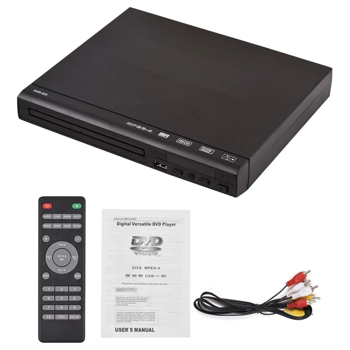 Full HD 1080P HDMI & AV Output Home Disc Player With USB Playback