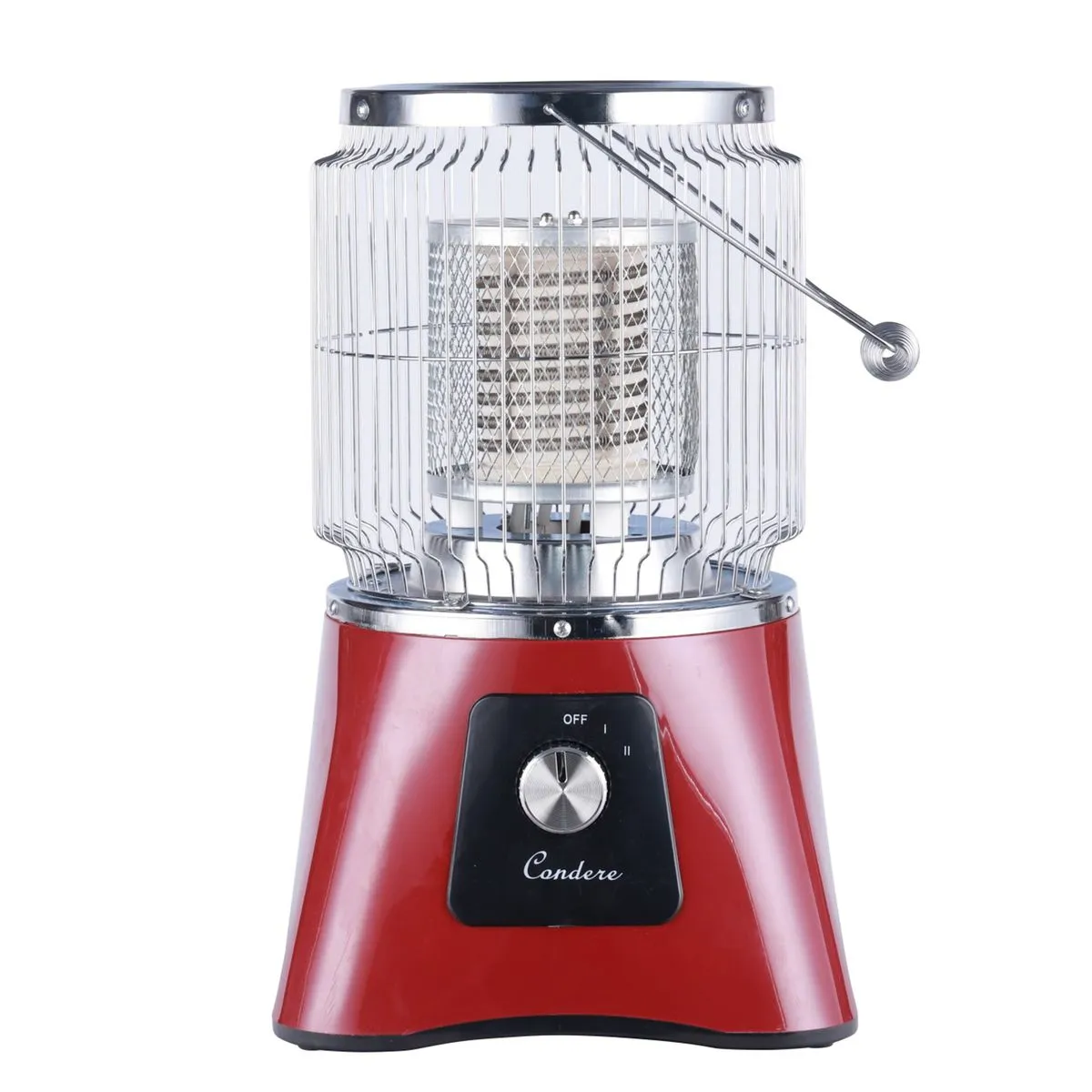 CONDERE Ceramic Round Heater,2000W,With Stainless Steel Handle