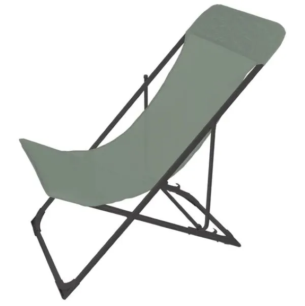 Steel & Textile Pool Lounger Cactus Green - Green