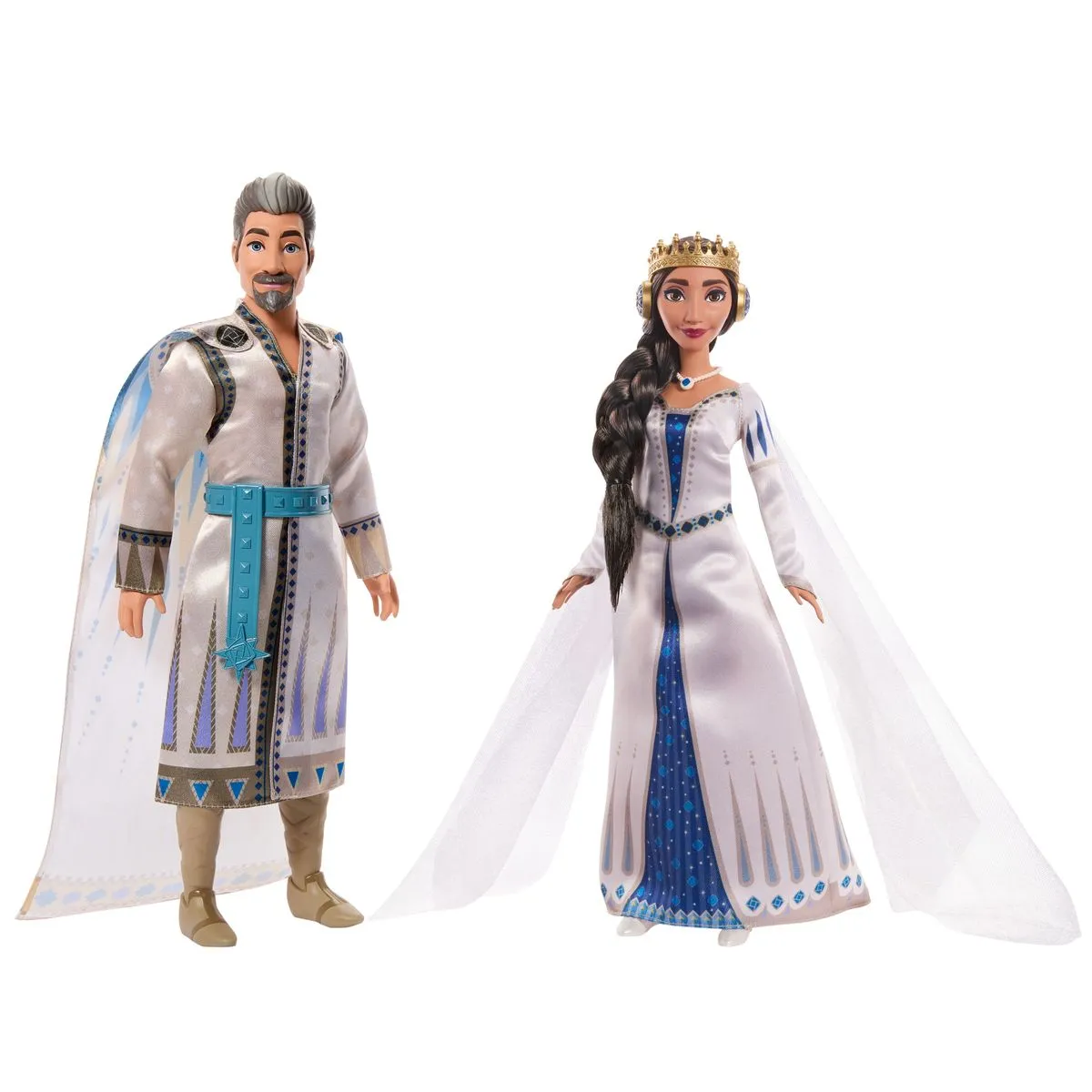 Disney Wish King Magnifico and Queen Amaya of Rosas - 2 Pack Possable Dolls