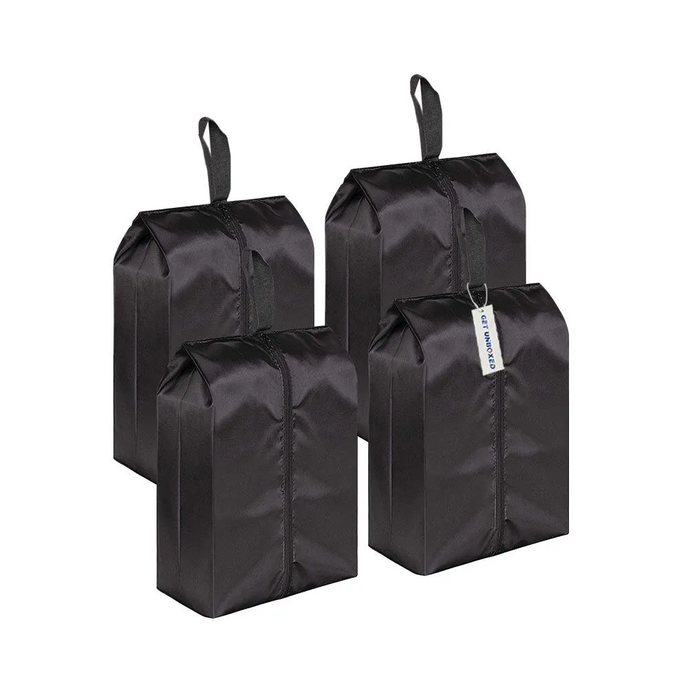 GET UNBOXED 4 Pieces Portable Travel Shoe Bags Closure Shoe Storage Organizer