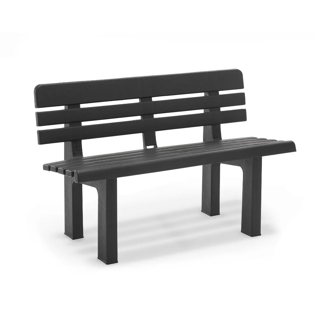 ECONOFURN Progarden Genziana Garden Park Bench 2 seater - Anthracite